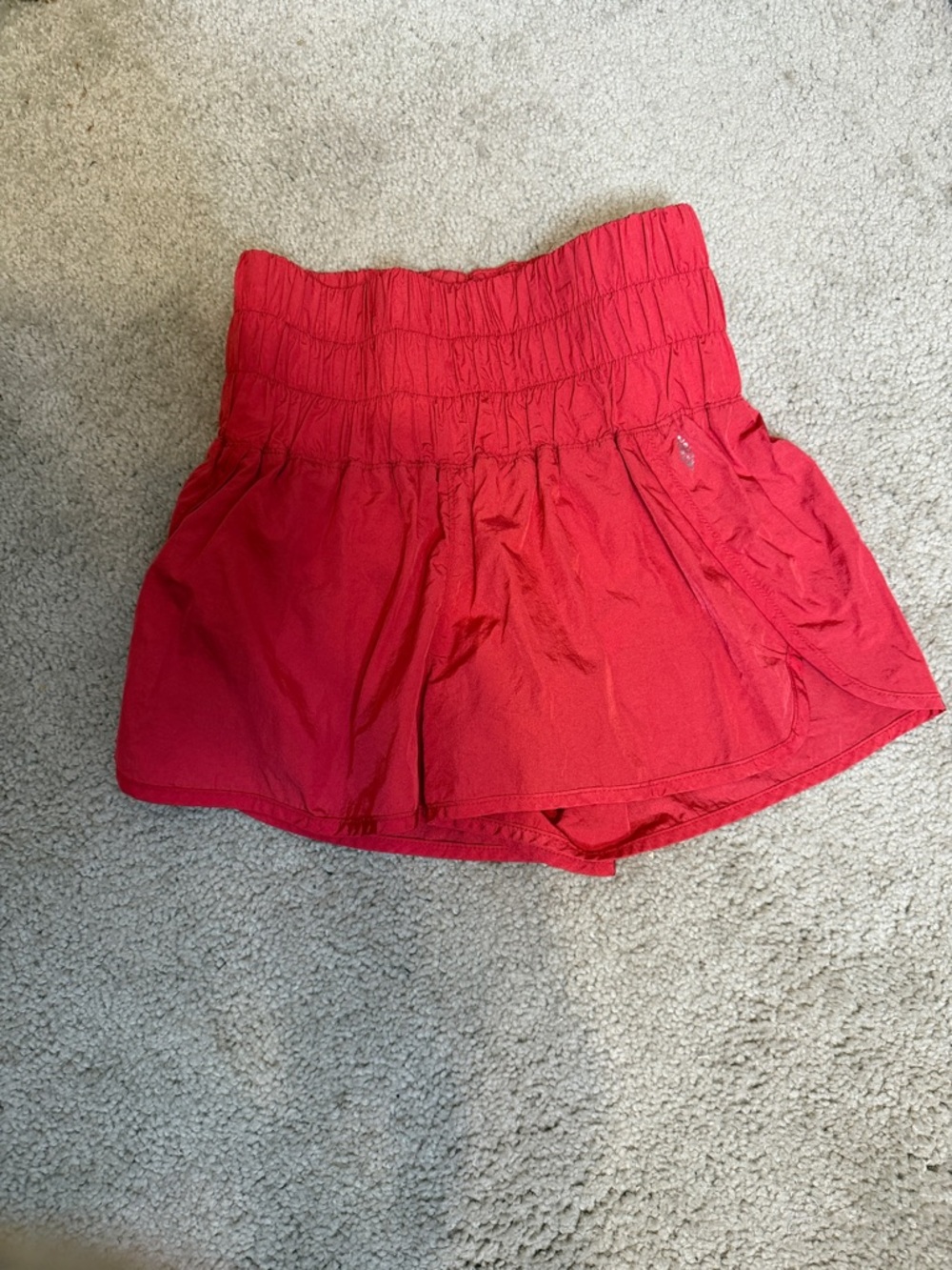 FP Movement Coral Red Athletic Skort with Elastic Waist